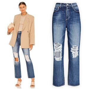 💕L'AGENCE💕 Ezra Ultra High Rise Relaxed Stovepipe Jeans ~ Newberry Blue 27 NWT